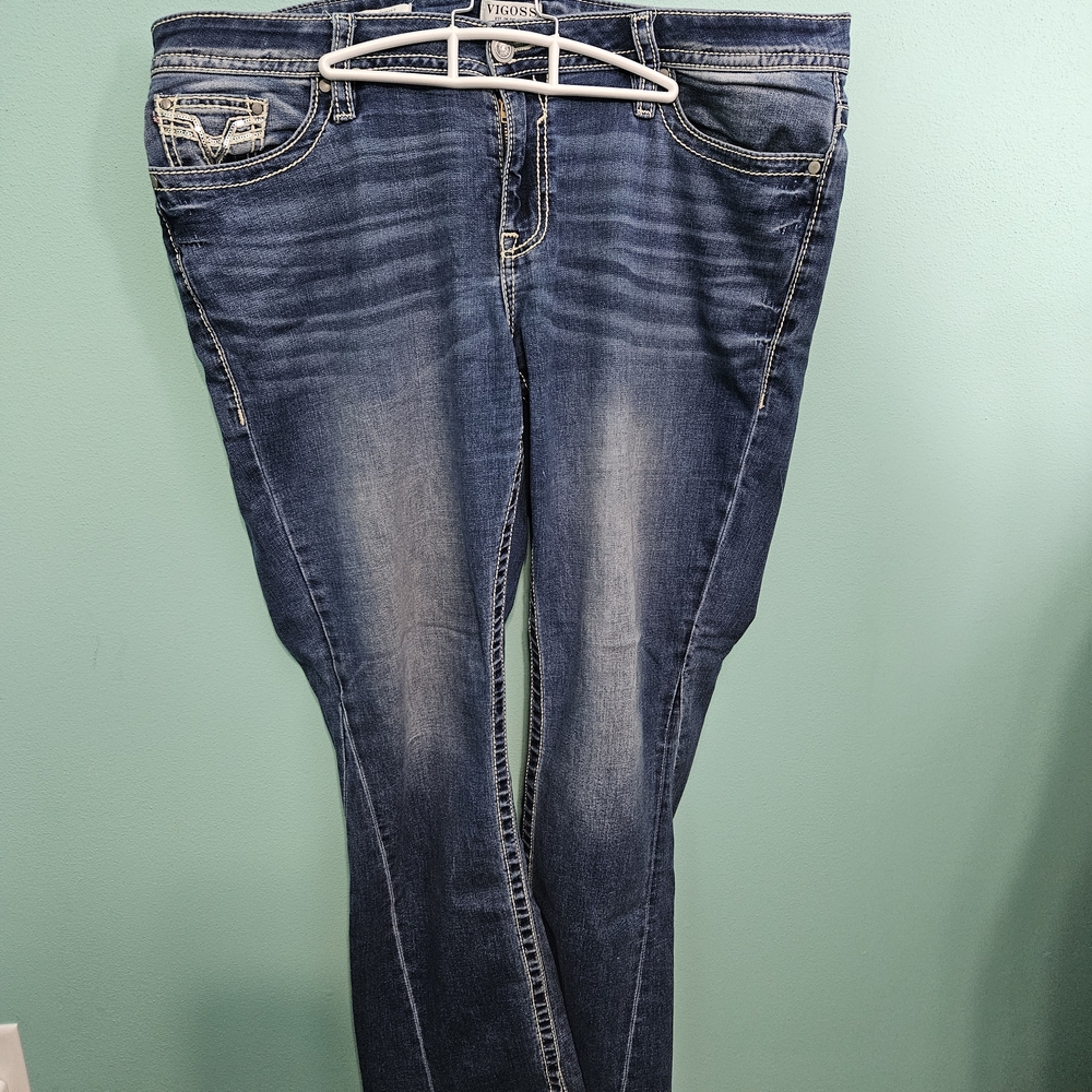 Vigoss Women's Dark Blue Boot Cut Jeans